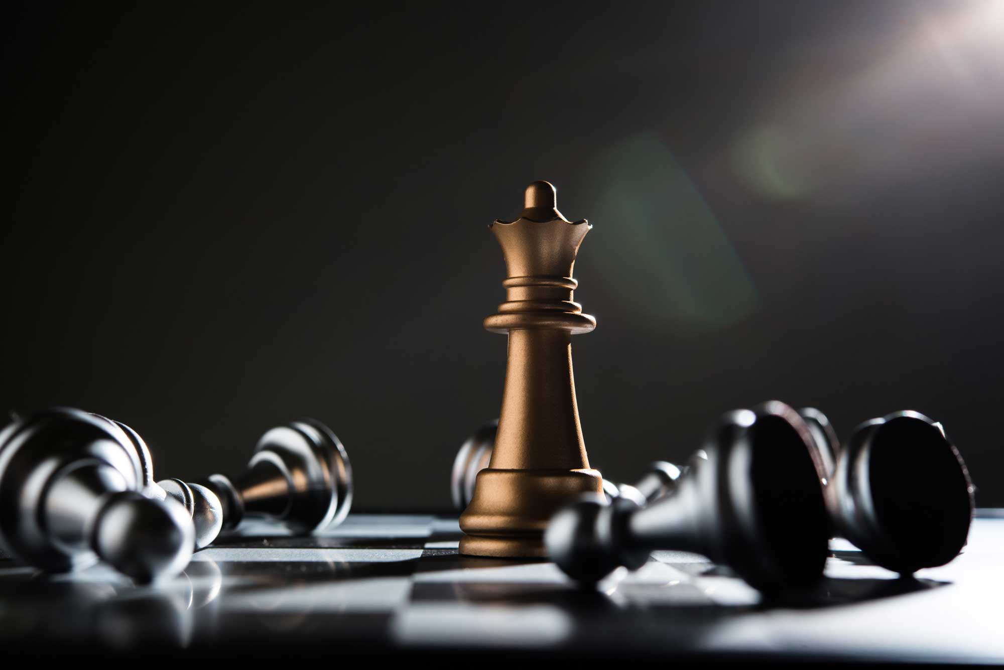 king-and-knight-of-chess-setup-on-dark-background